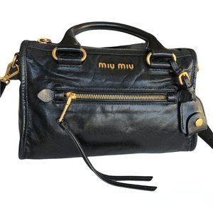 Authentic Miu Miu Black Crossbody Bag